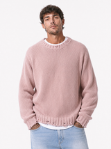 PIGNASECCA Girocollo con rotture rosa