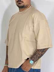 T-Shirt cropped manica a tre quarti avorio STEPHEN