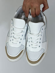 Scarpa forata riporto beige DB81F