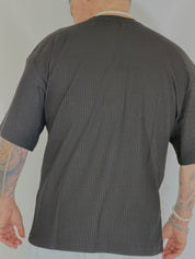 T-shirt a coste nera HERMANO
