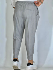 Nomad · Pantalone carrot con pince grigio chiaro