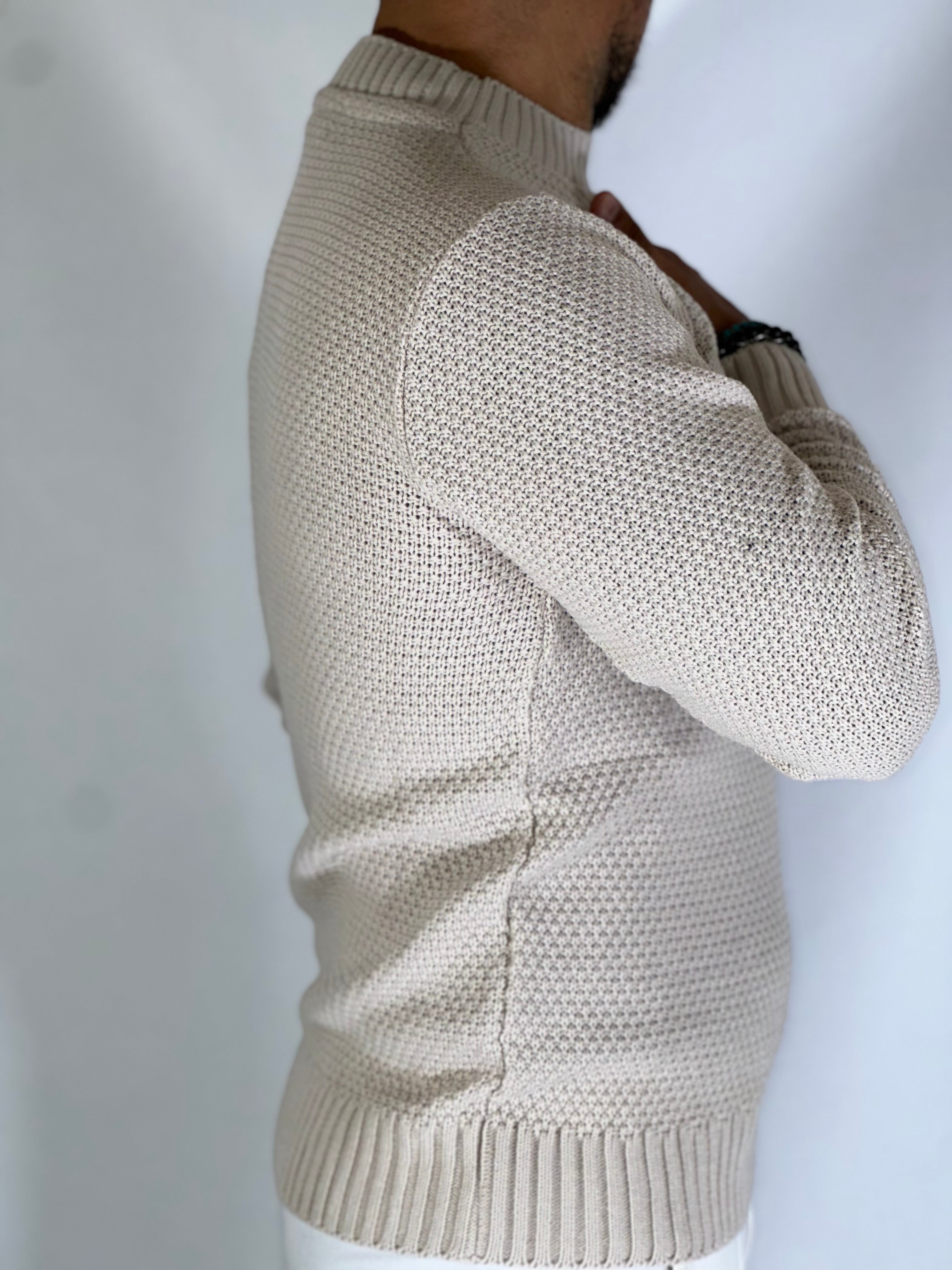 Girocollo grana di riso crema MF2400