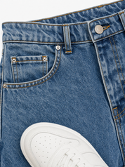 NEW JAPAN DENIM jeans marmorizzato