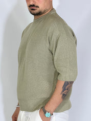 T-shirt boxi cropped salvia PACIFIC