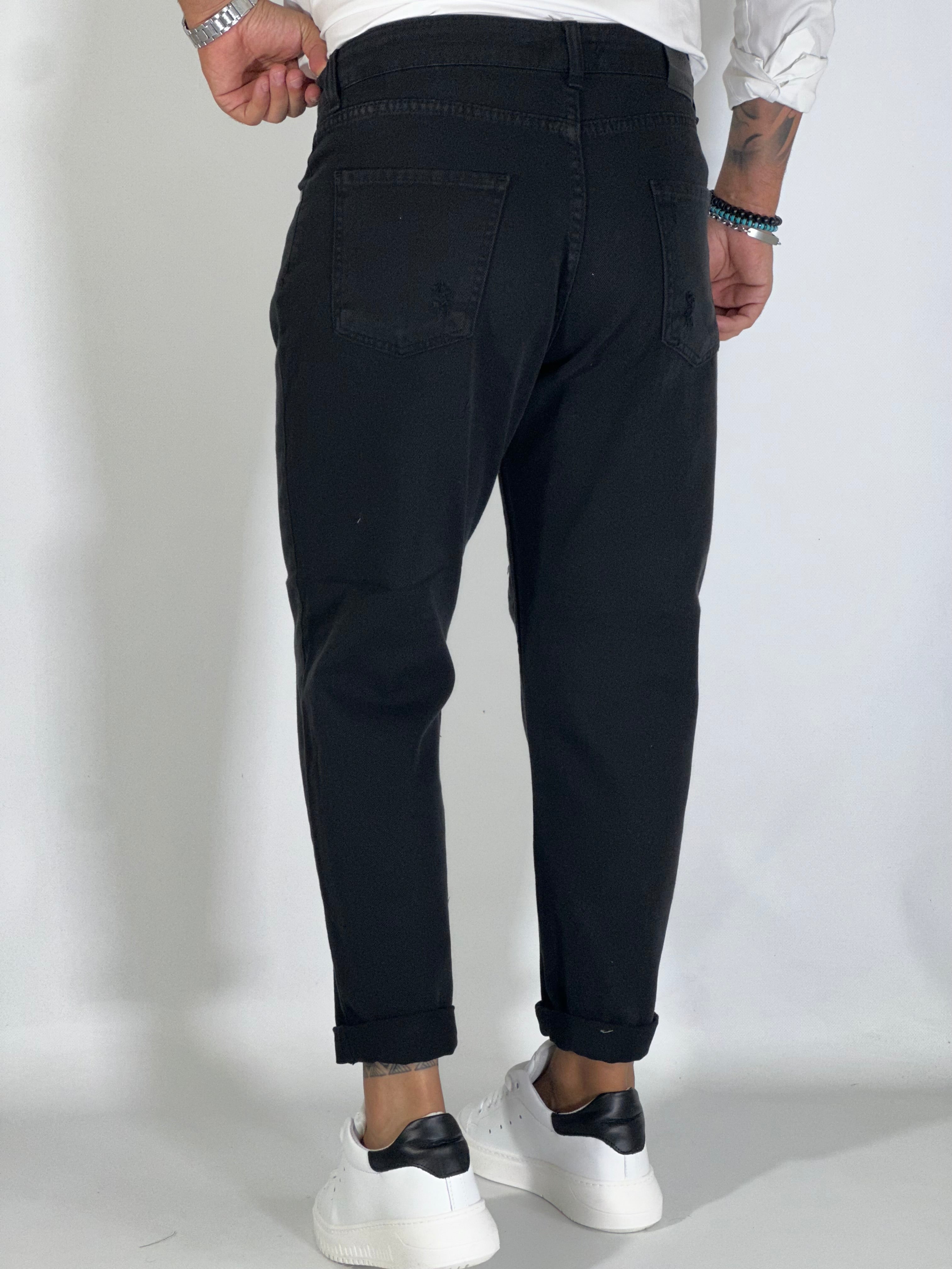 Pantalone loose fit nero GV101