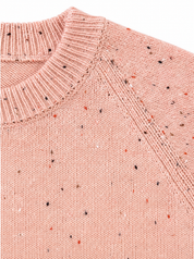QUARTIERI Girocollo bottonato rosa