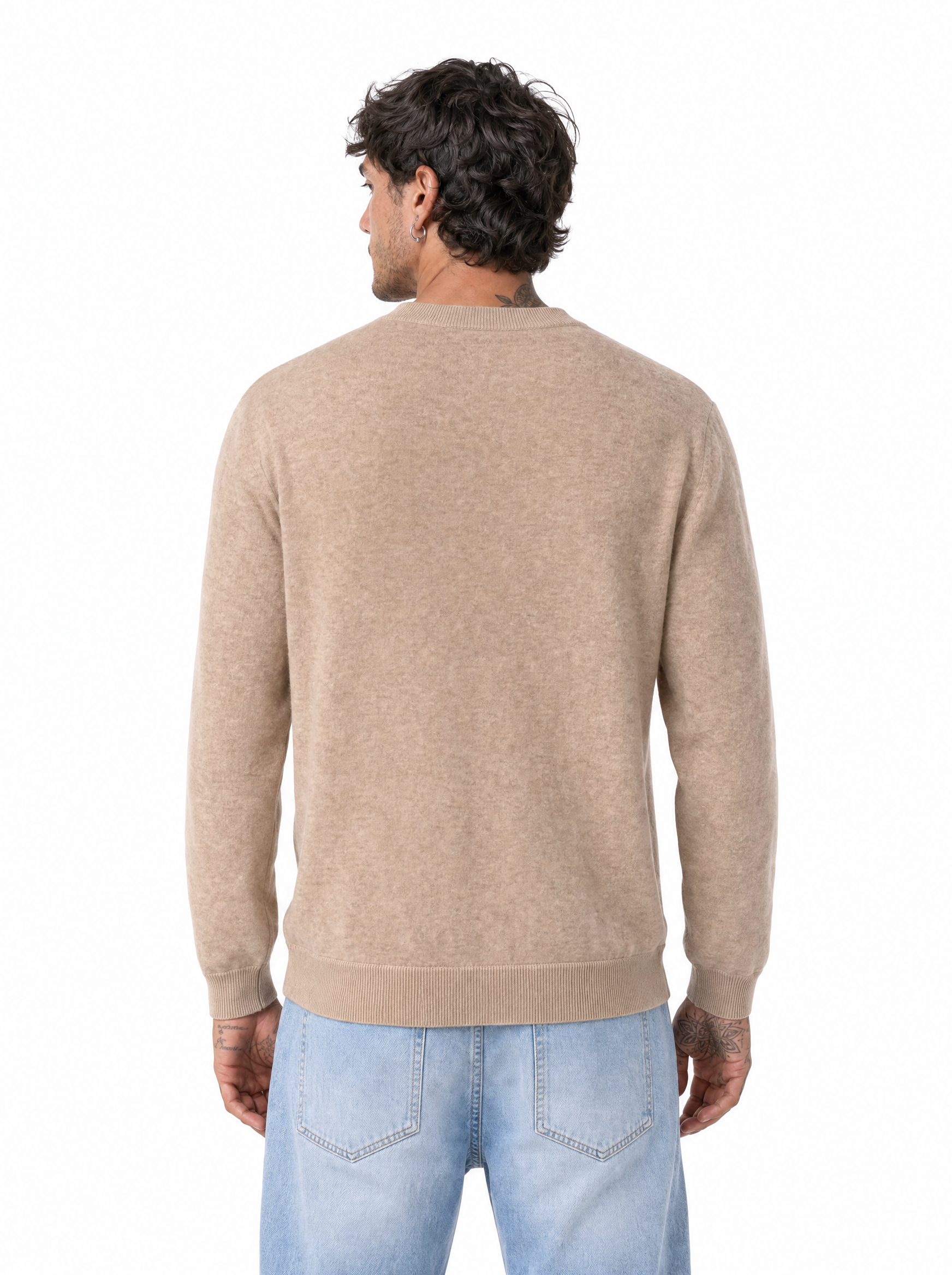 Girocollo rasato beige W86020