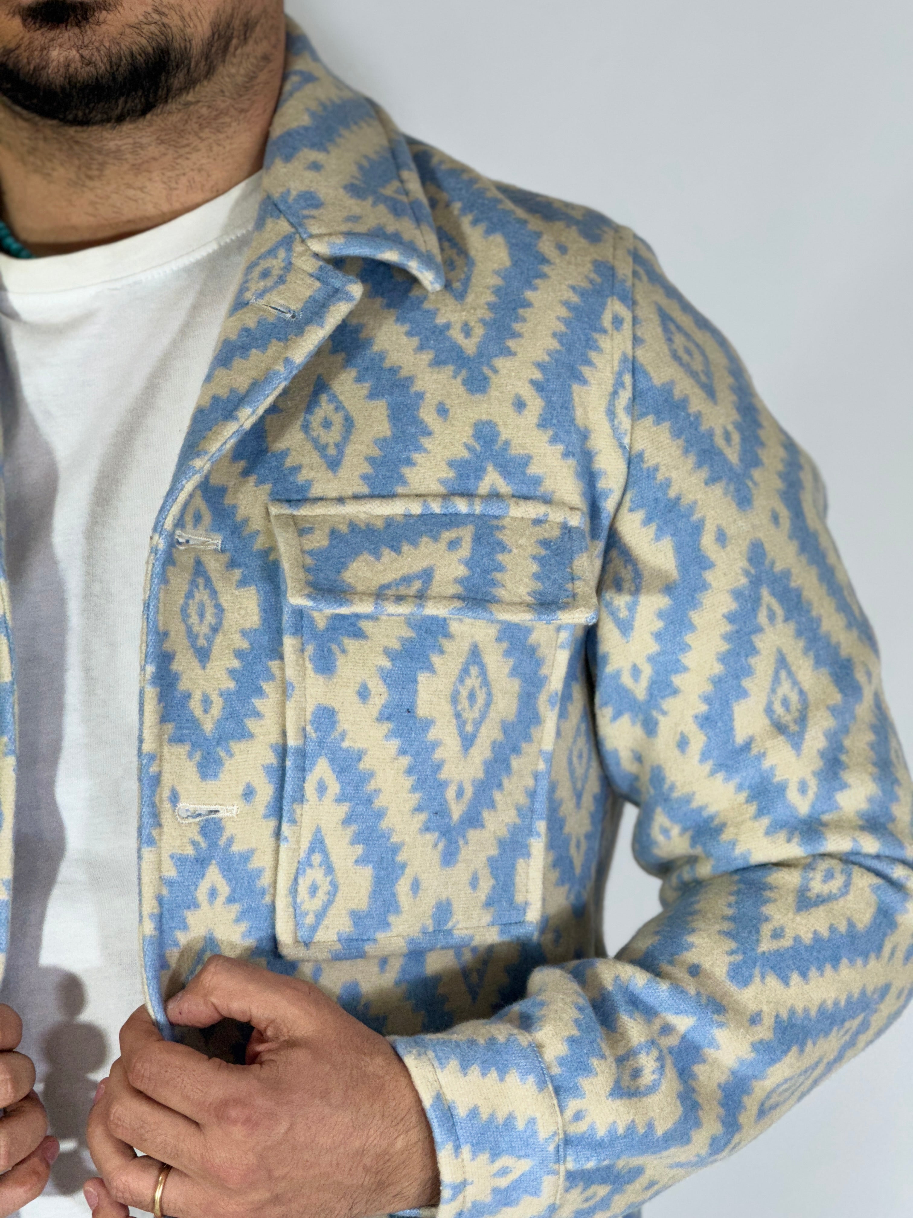 Giacca in pile azteca NANTES