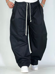 Pantalone extreme palazzo nero BE155