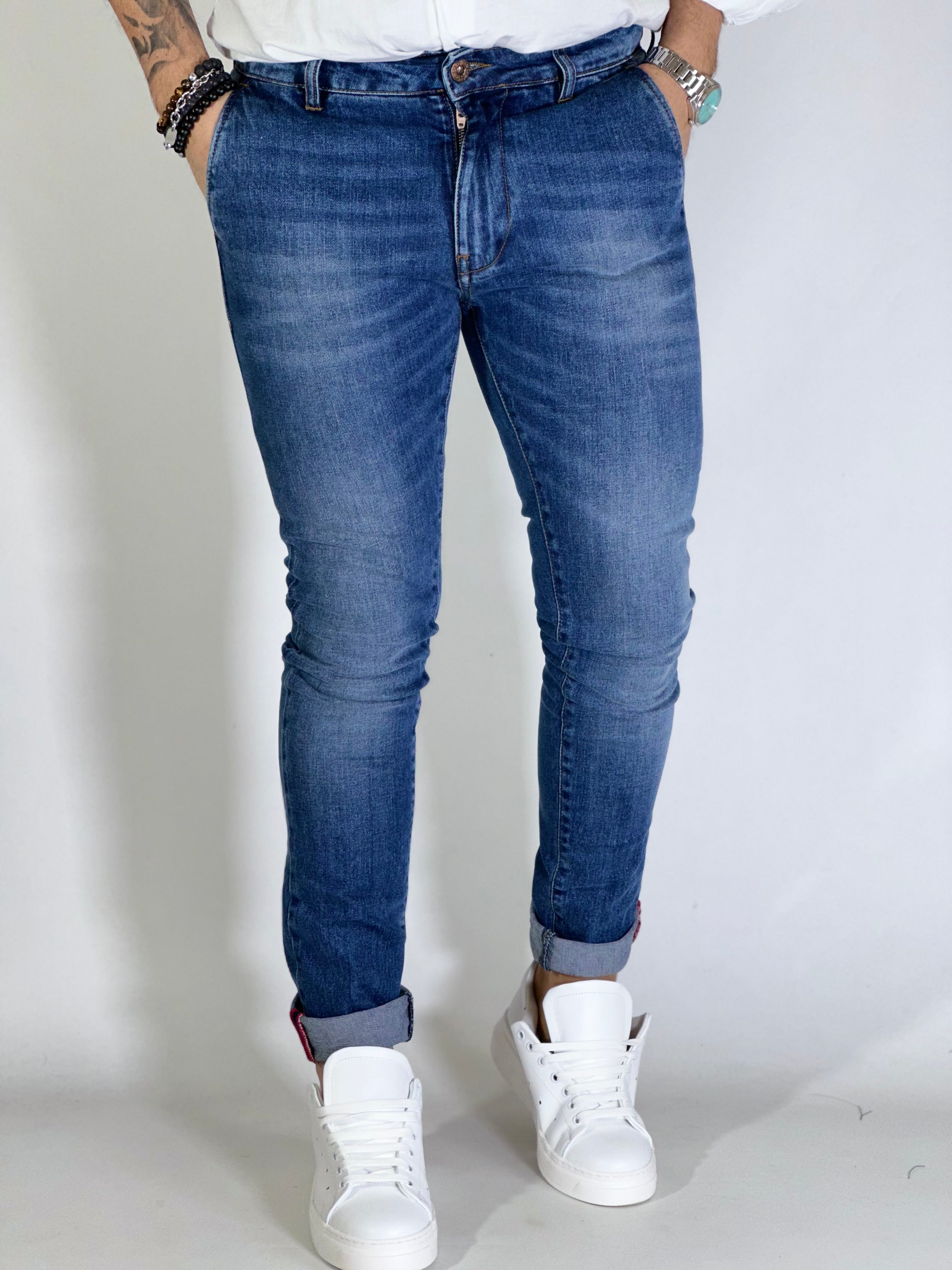 Jeans slim fit tasca america DONPEPE