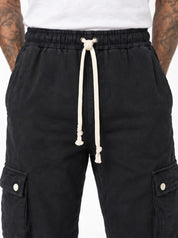 Pantalone tuta cargo nero DC186006