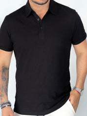 Polo mezza manica black AD09001