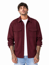 ATLANTIDE Camicia over bordeaux