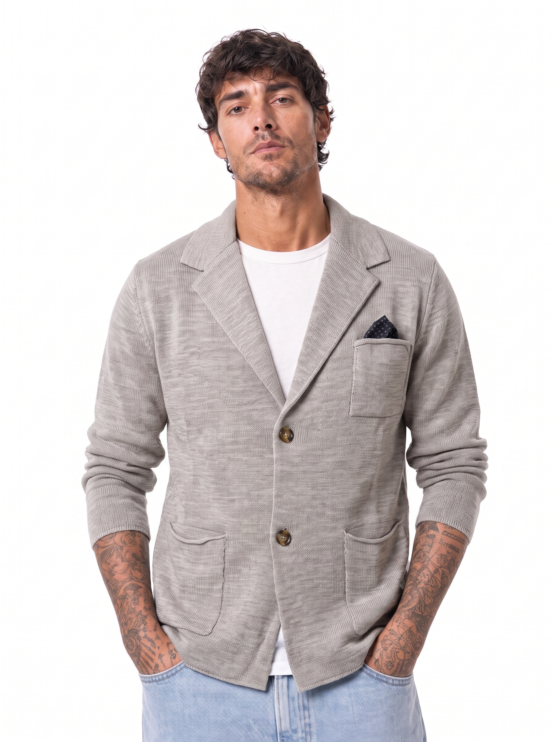 PARKER cardigan pochette corda