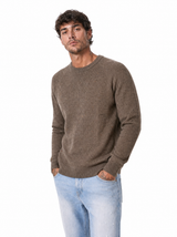 QUARTIERI Girocollo bottonato beige