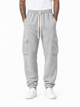Pantalone tuta cargo grigio DC186006
