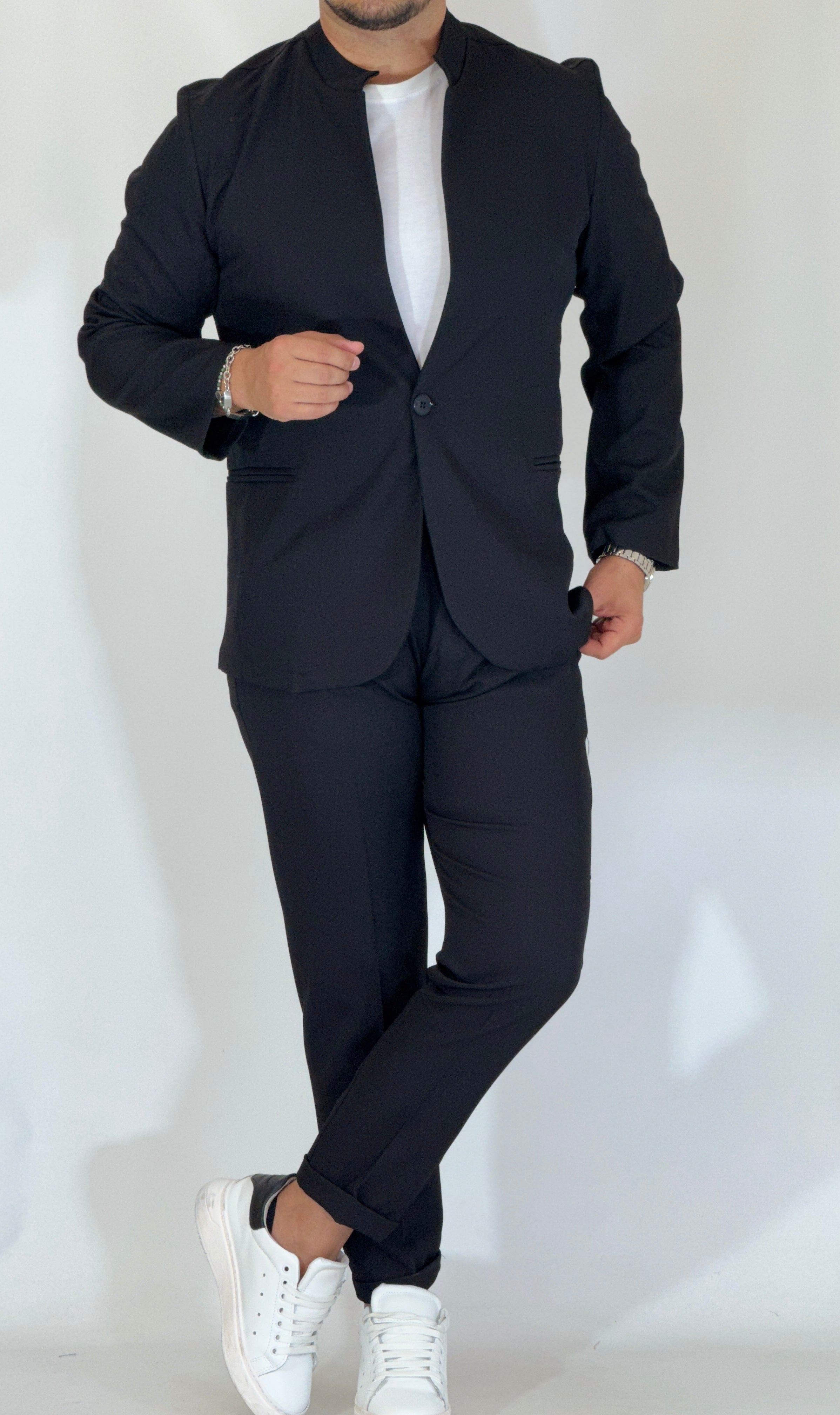 Abito coreano nero LW256061