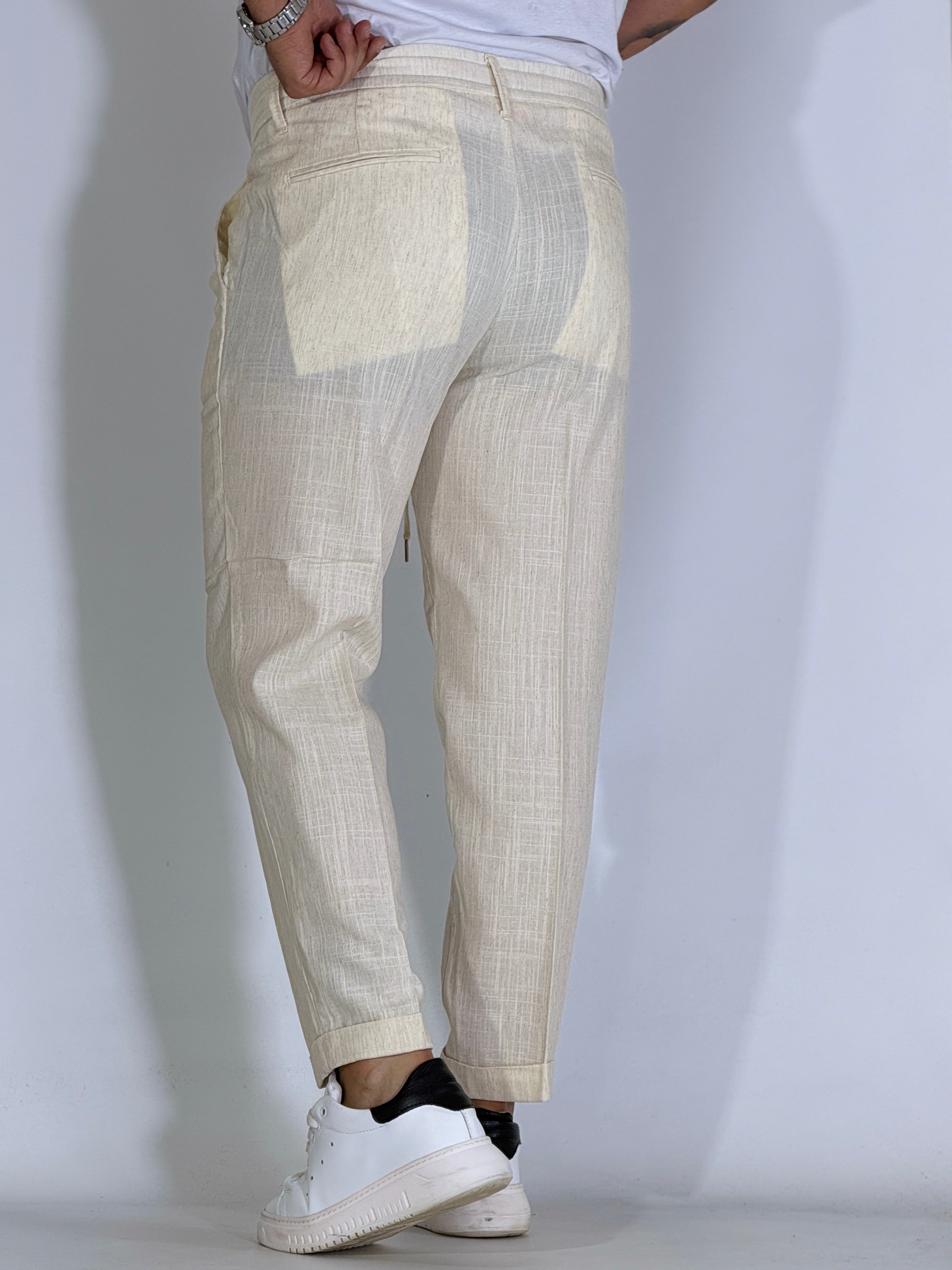 Pantalaccio misto lino naturale NOISE