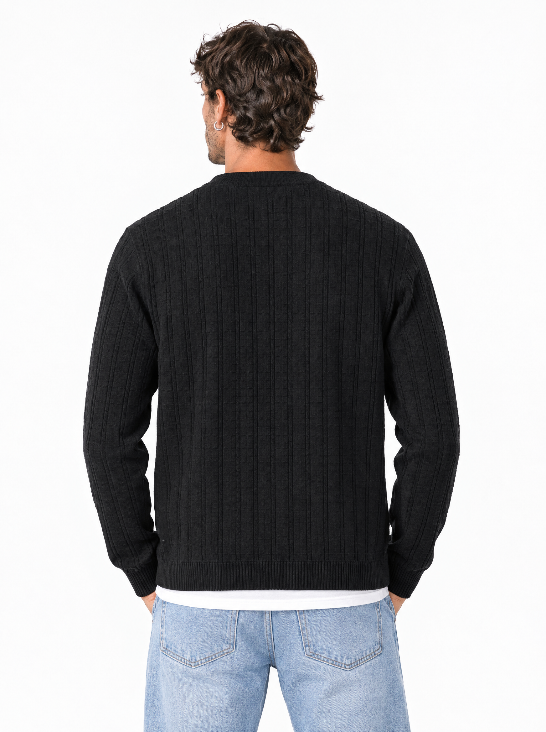 MACE Cardigan sciallato nero