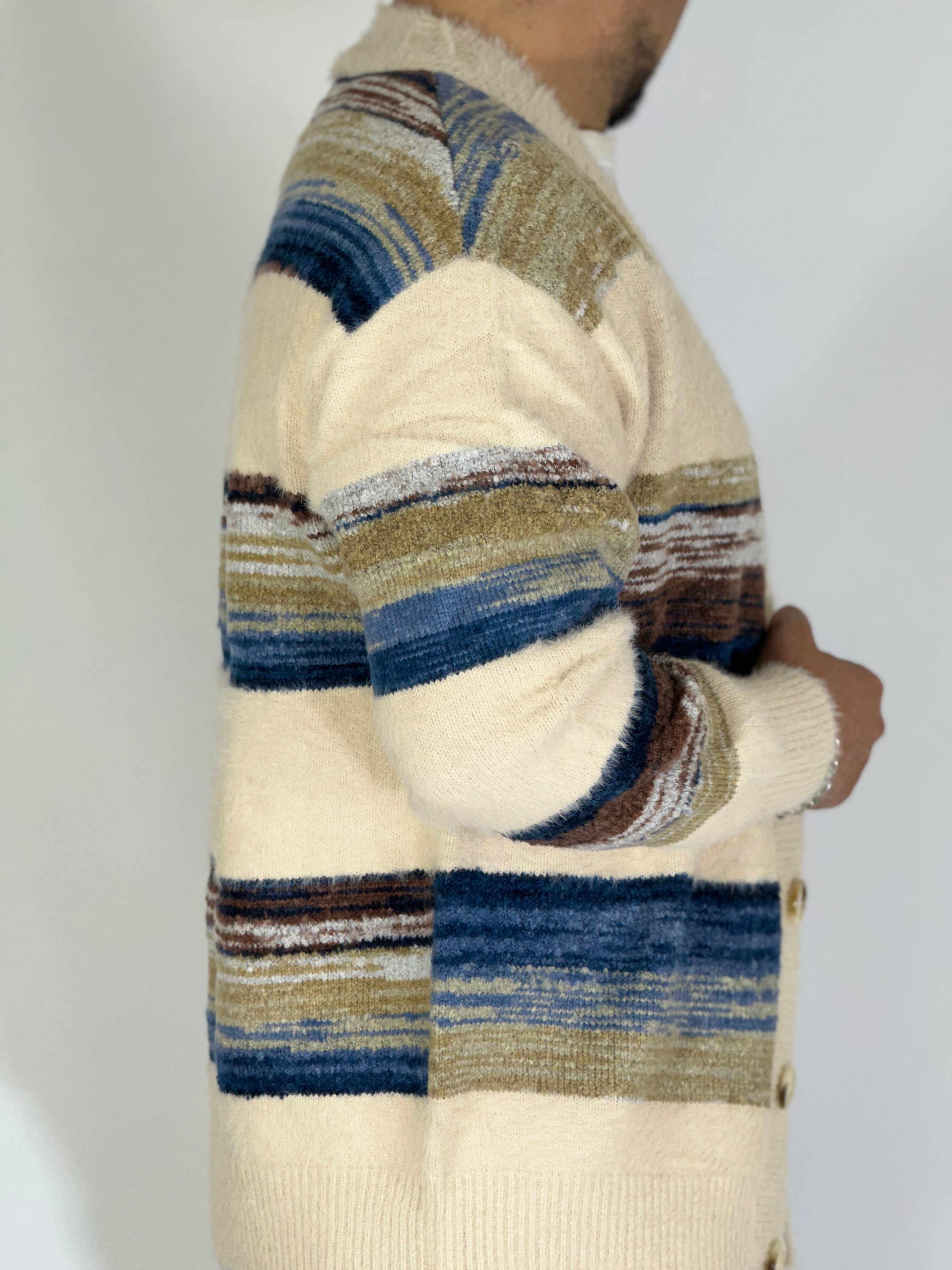 Cardigan raimbow apricot W86111