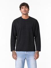 YAMAL Maglia long sleeve nera