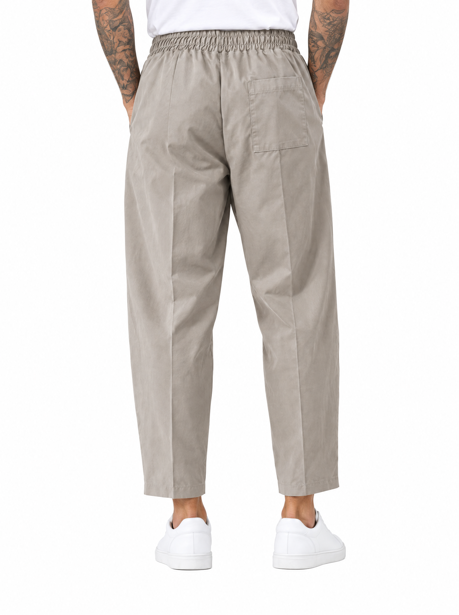 QUENTIN Pantalaccio japan con pinces sabbia