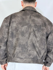 Giubbino eco-pelle nero XH8923