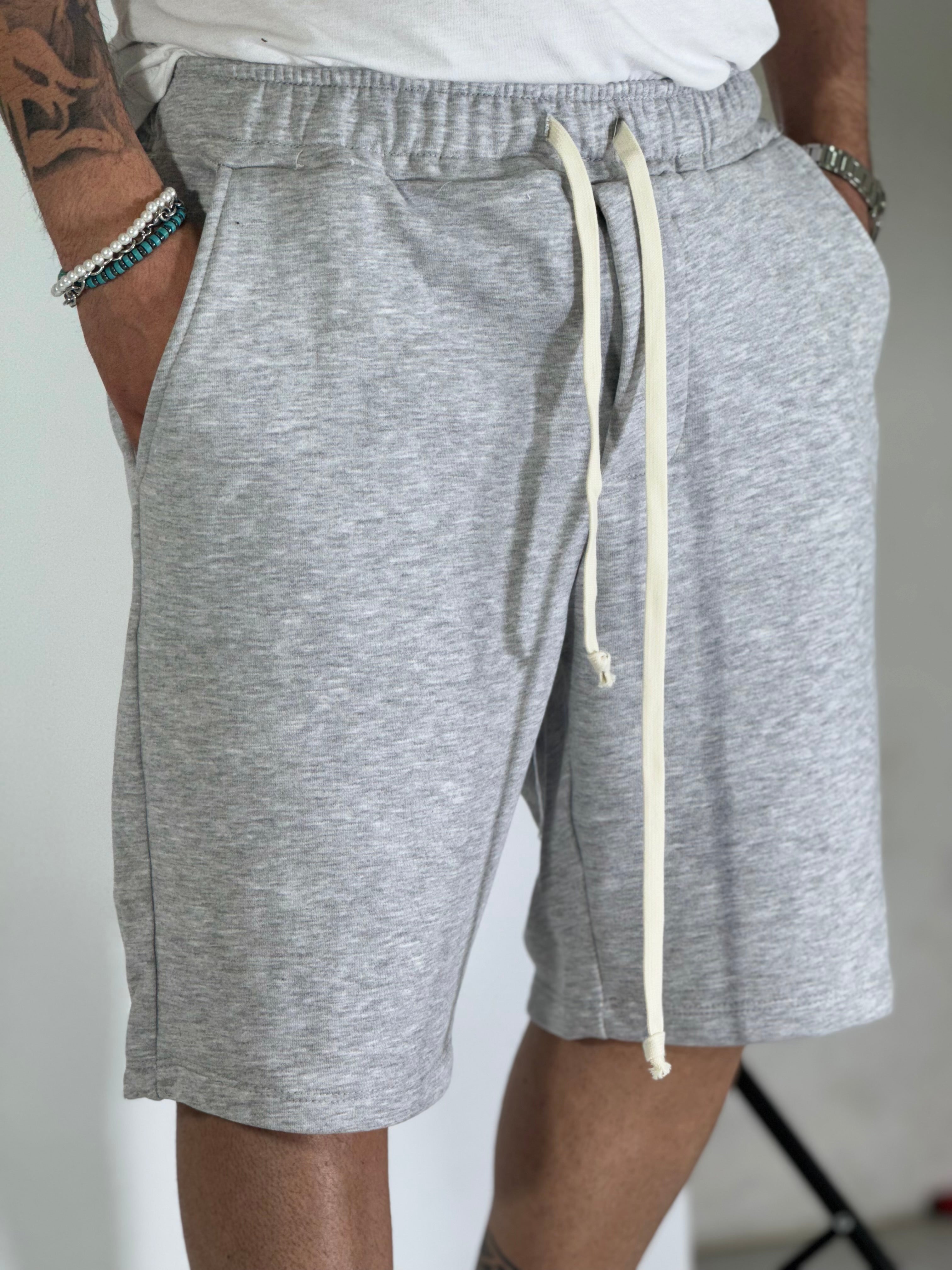 Bermuda tuta over grigio YB180