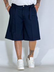 Bermudone con cintura blu GI202506