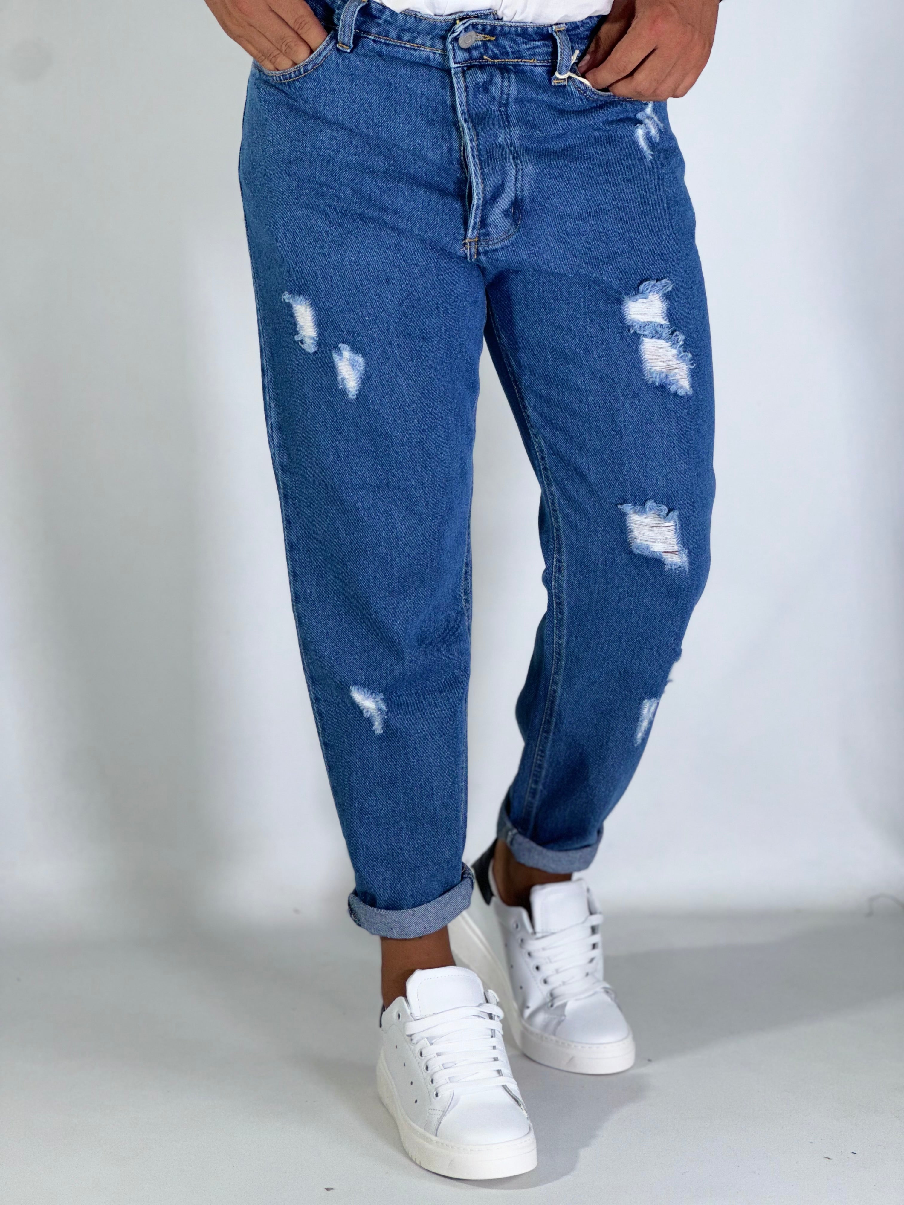 Jeans loose fit scuro CR2554