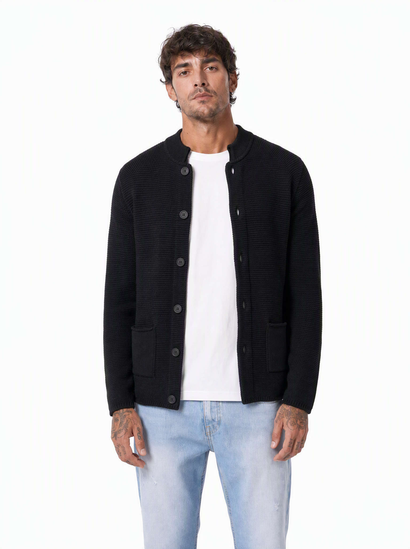 MORGAN cardigan coreano nero