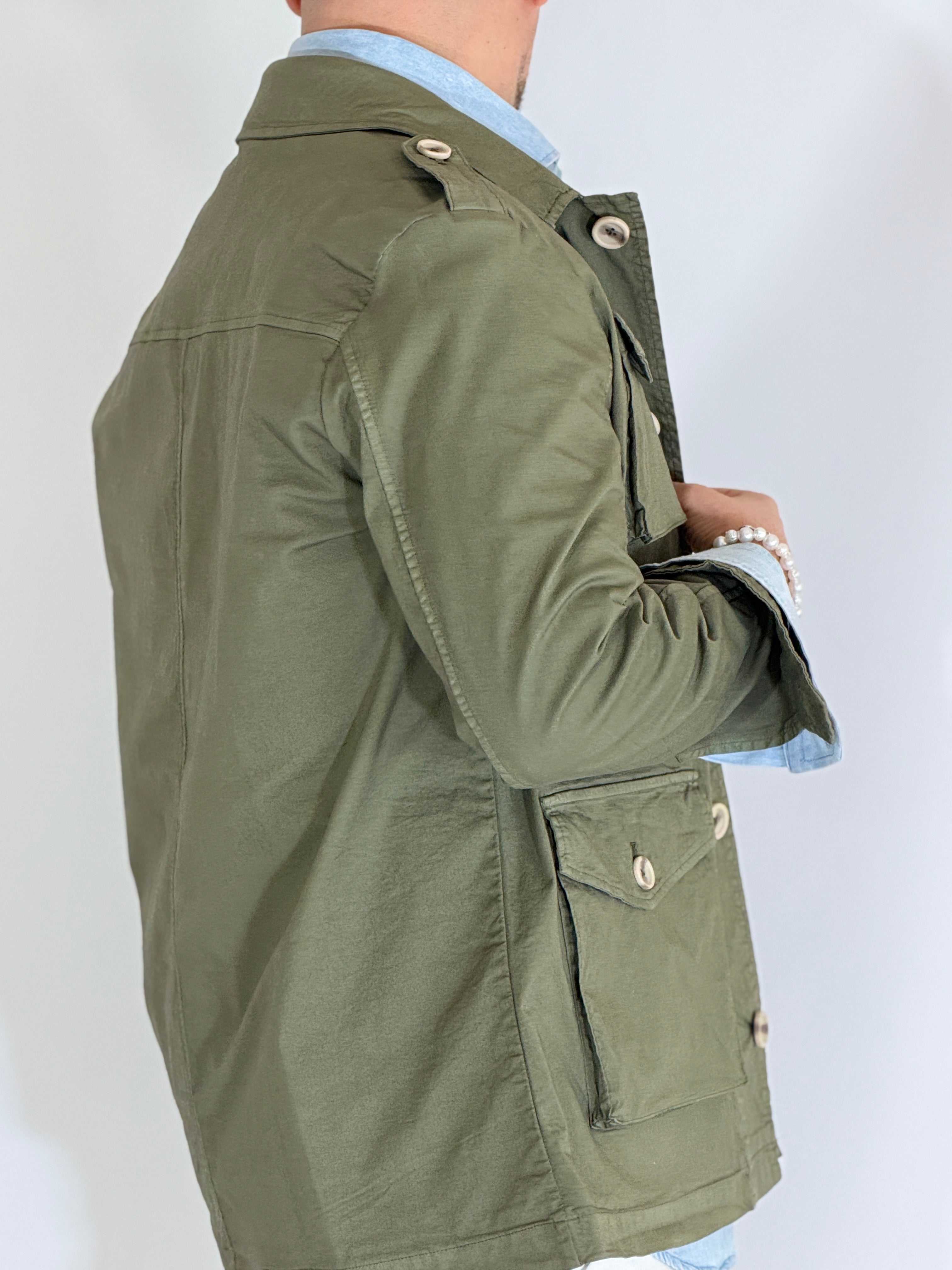 Sahariana verde militare DIAMOND