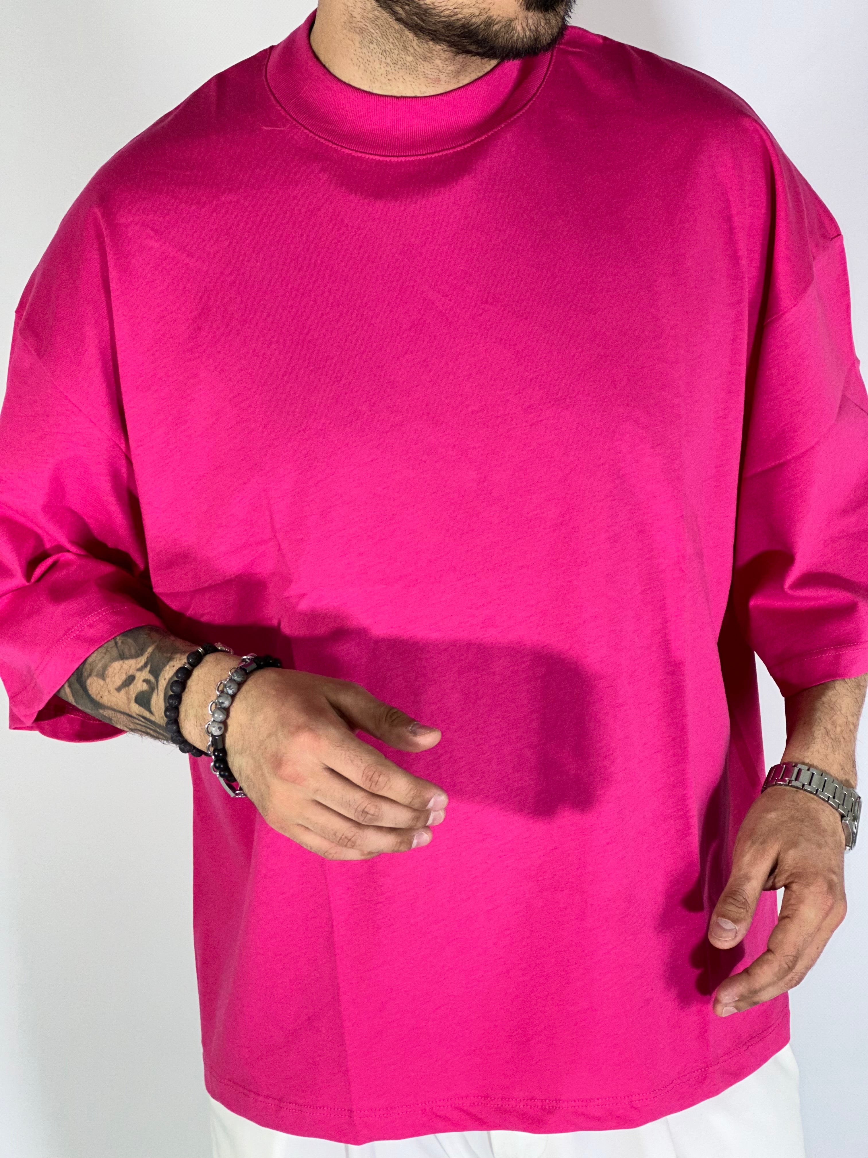 T-shirt over boxy fit fuxia dc15305