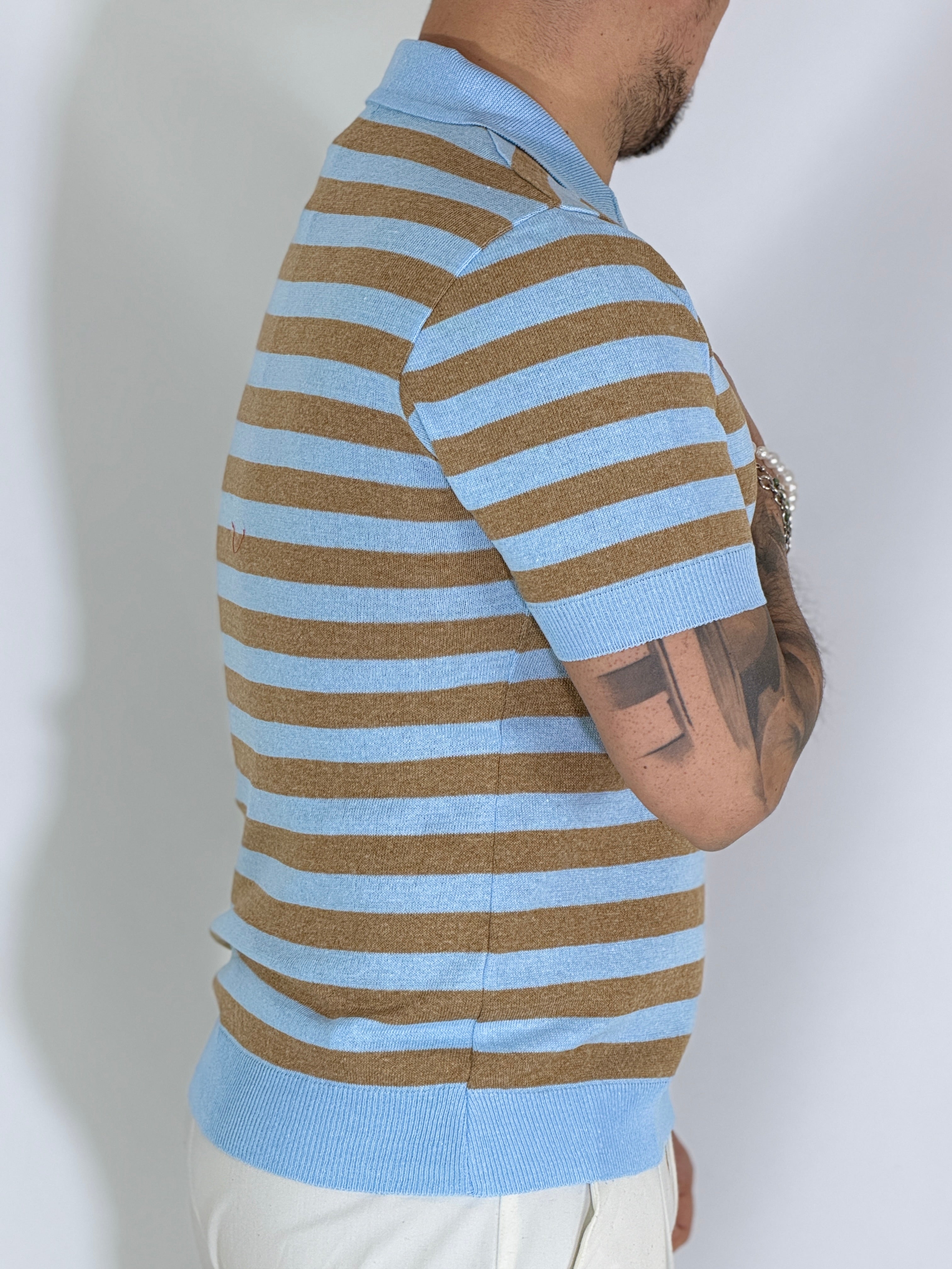 Polo derby riga light blu MONTEVIDEO