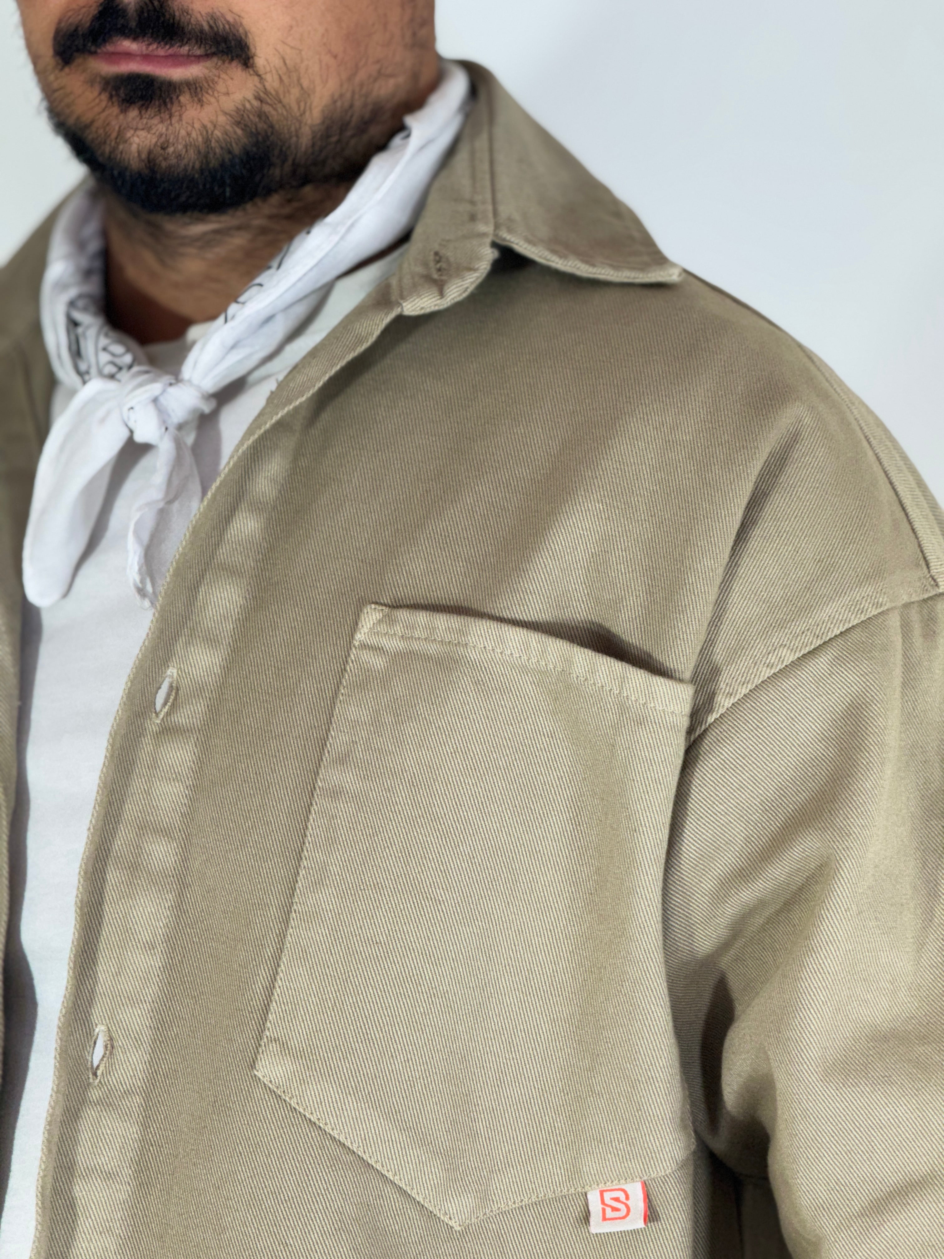 Camicione over beige MANHATTAN