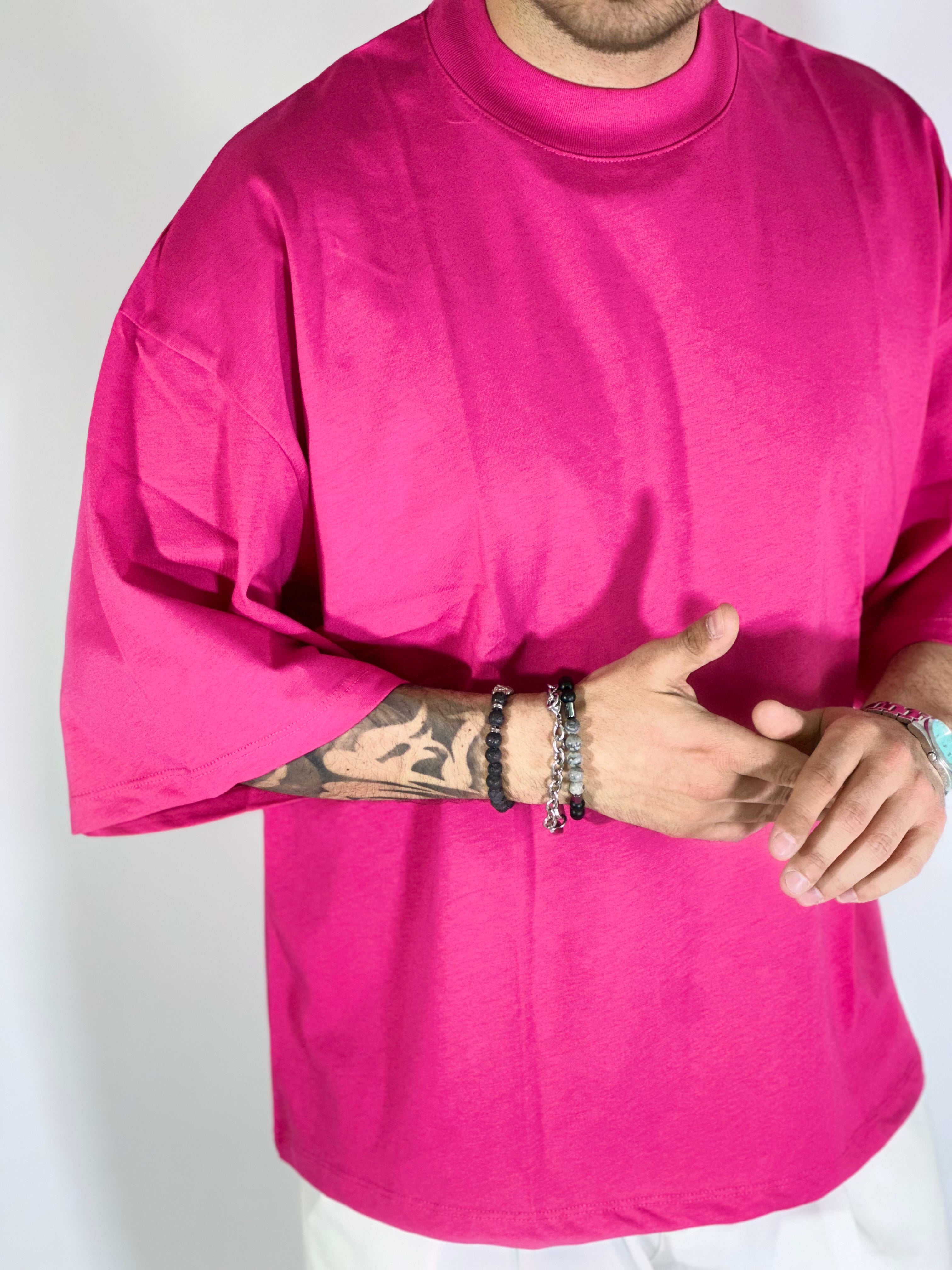 T-shirt over boxy fit fuxia dc15305