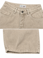 Jeans balloon fit sfumato beige YB68-06