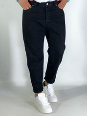 Jeans carrot denim pulito nero 2N2T