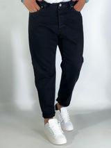 Jeans carrot denim pulito nero 2N2T