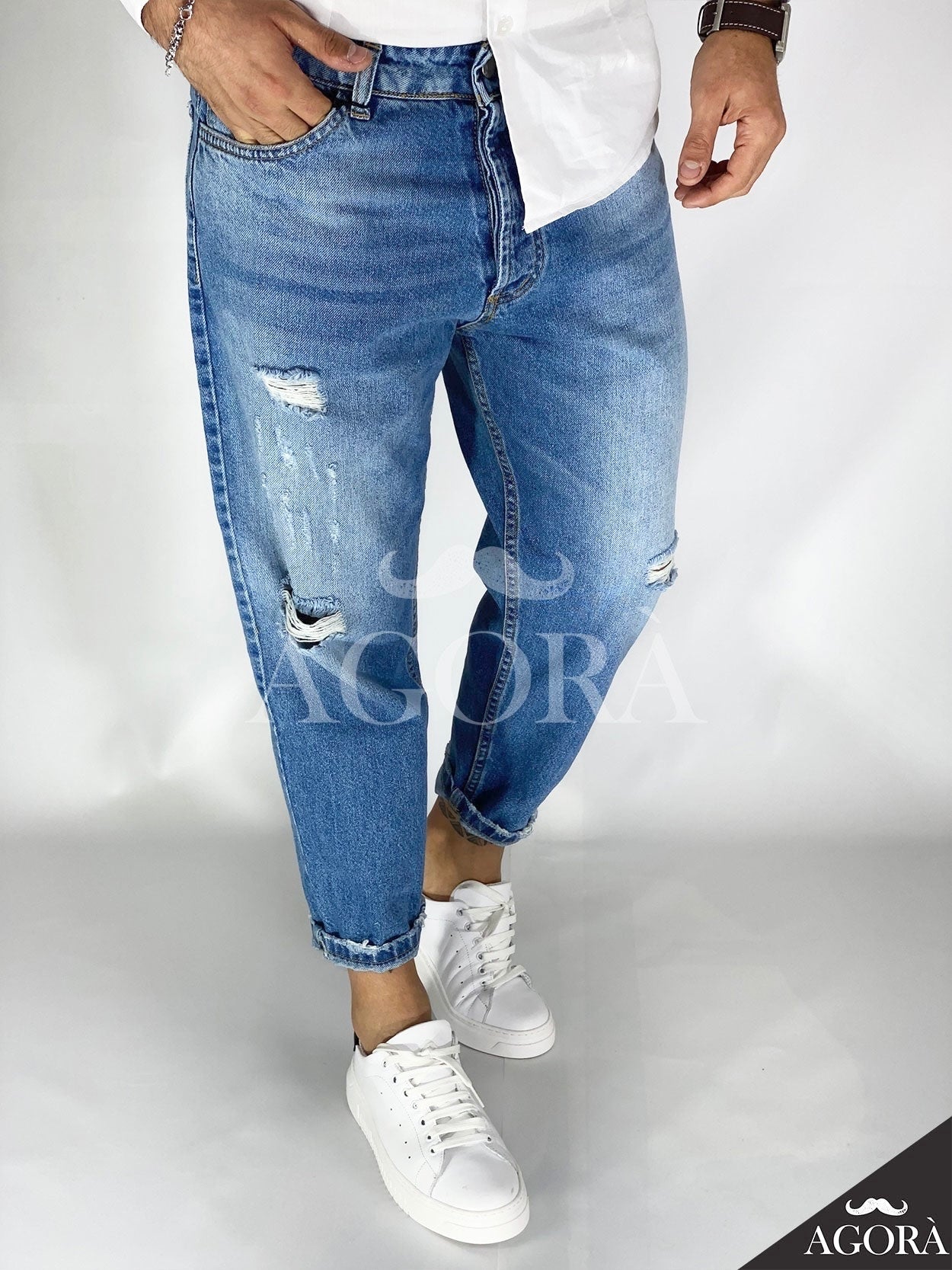 Jeans loose sale fit uomo