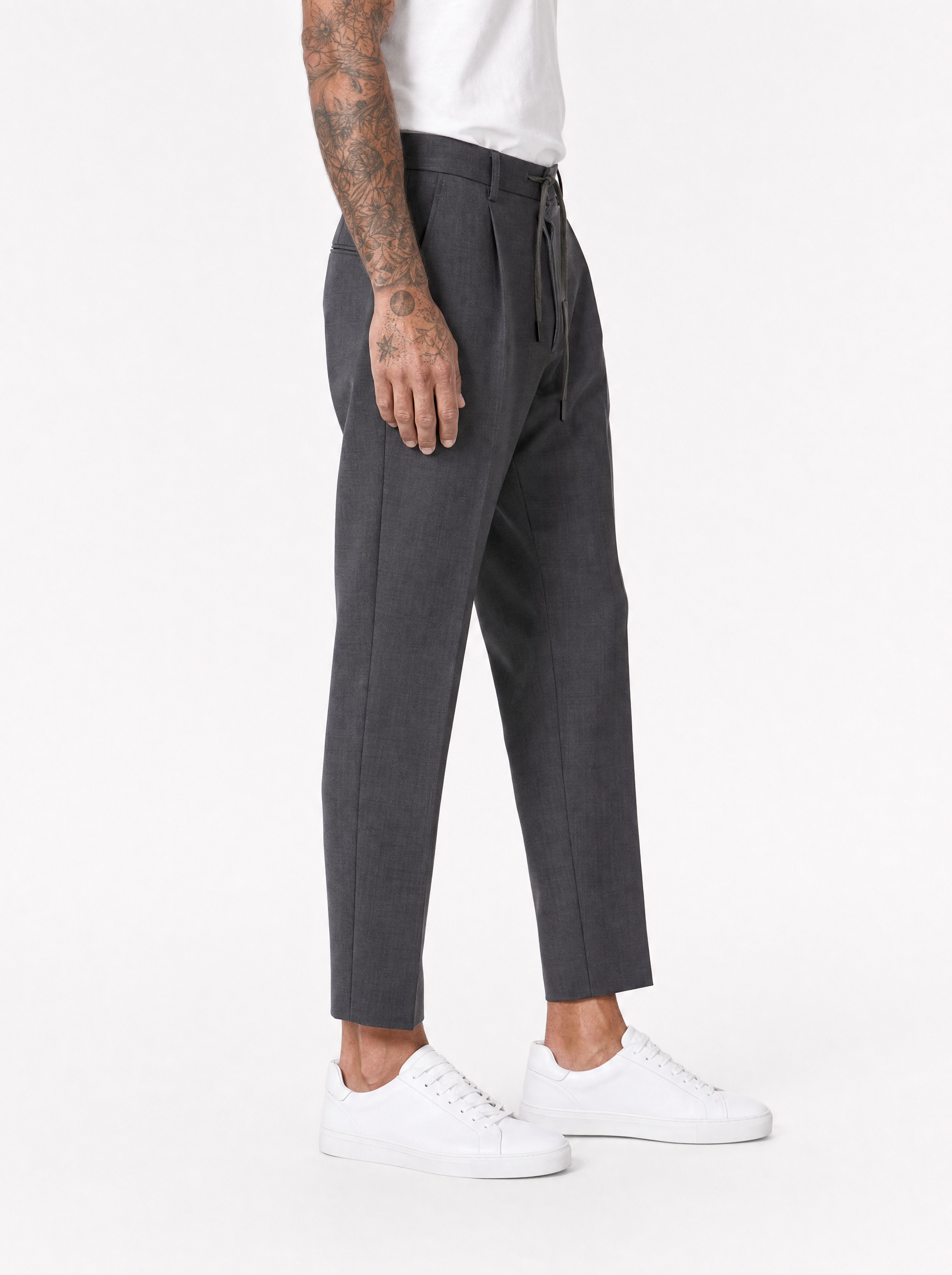 ESPERIA Pantalone con coulisse mastice