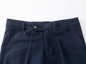 Pantalone abbottonatura laterale blu ADFS31