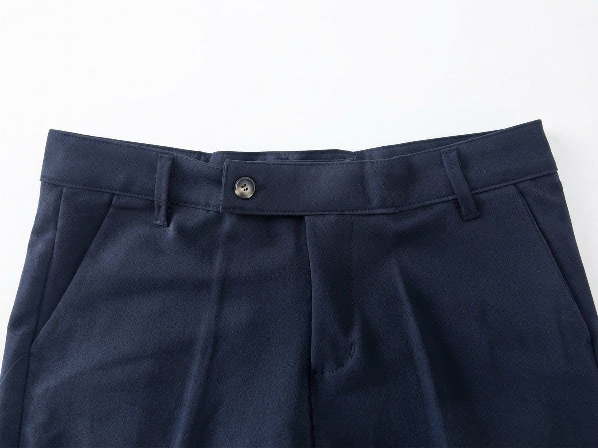 Pantalone abbottonatura laterale blu ADFS31