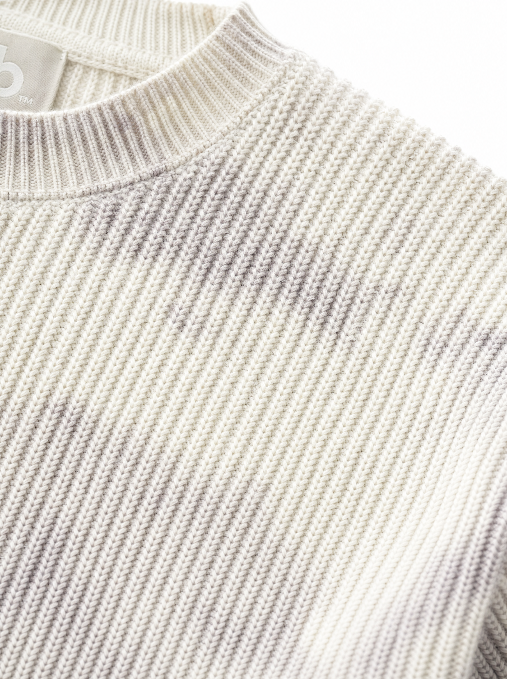 Maglia costine rice white W86431