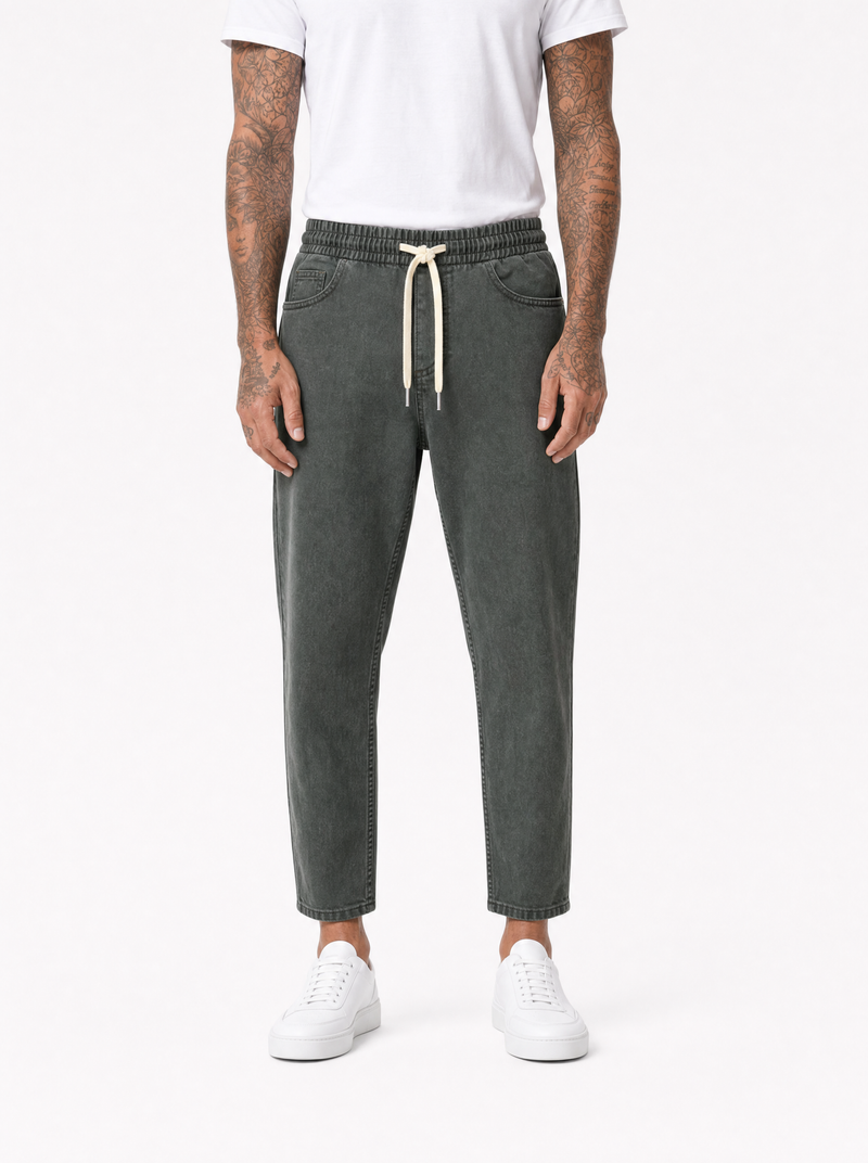 PONZA pantalaccio jeans cenere