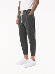PONZA pantalaccio jeans cenere