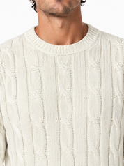 Girocollo a trecce bianco 26/4941