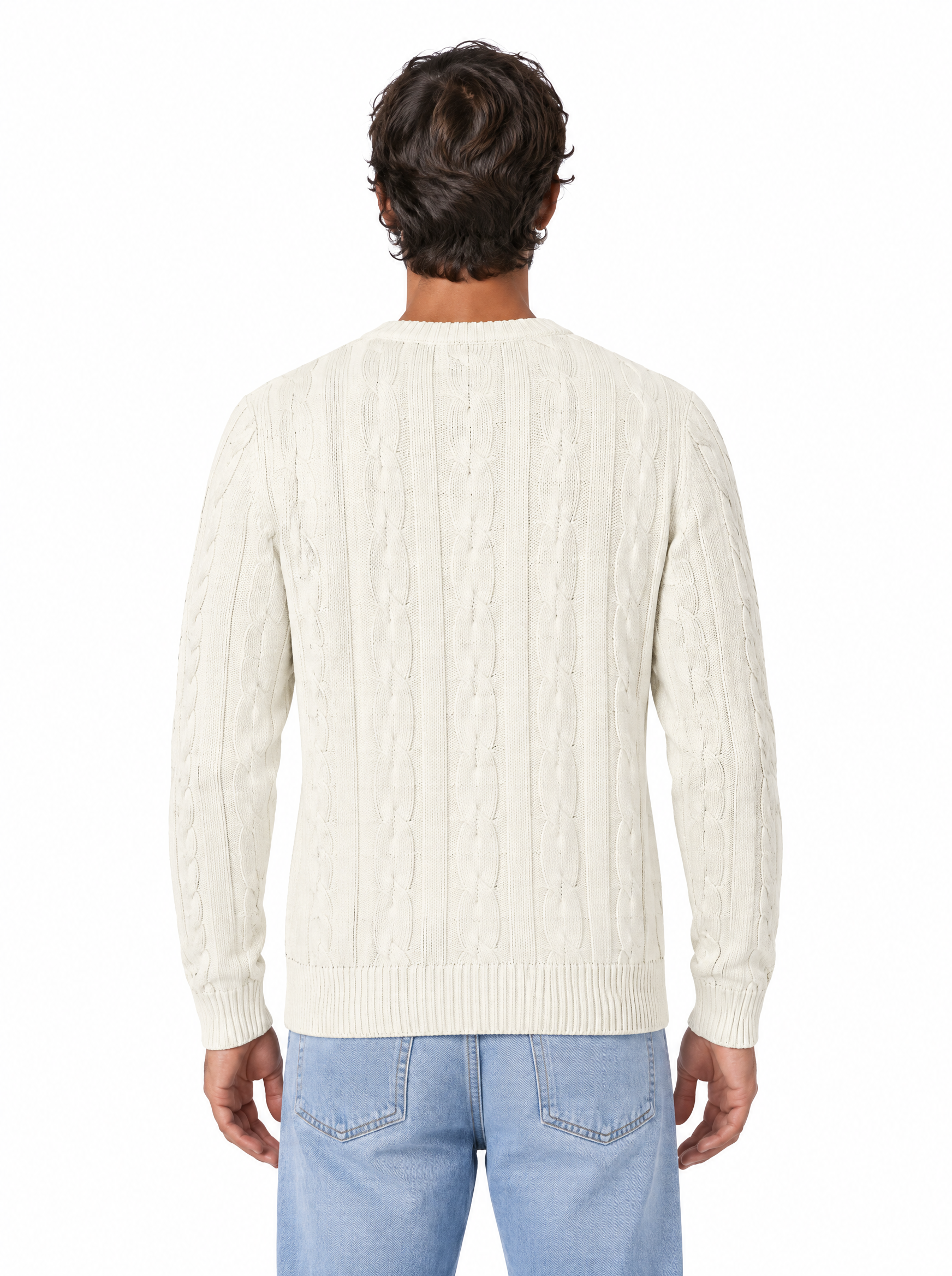 Girocollo a trecce bianco 26/4941