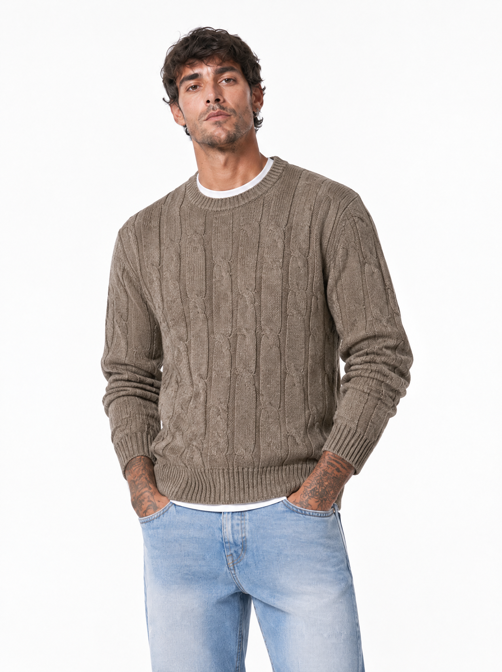 Girocollo a trecce corda 26/4941