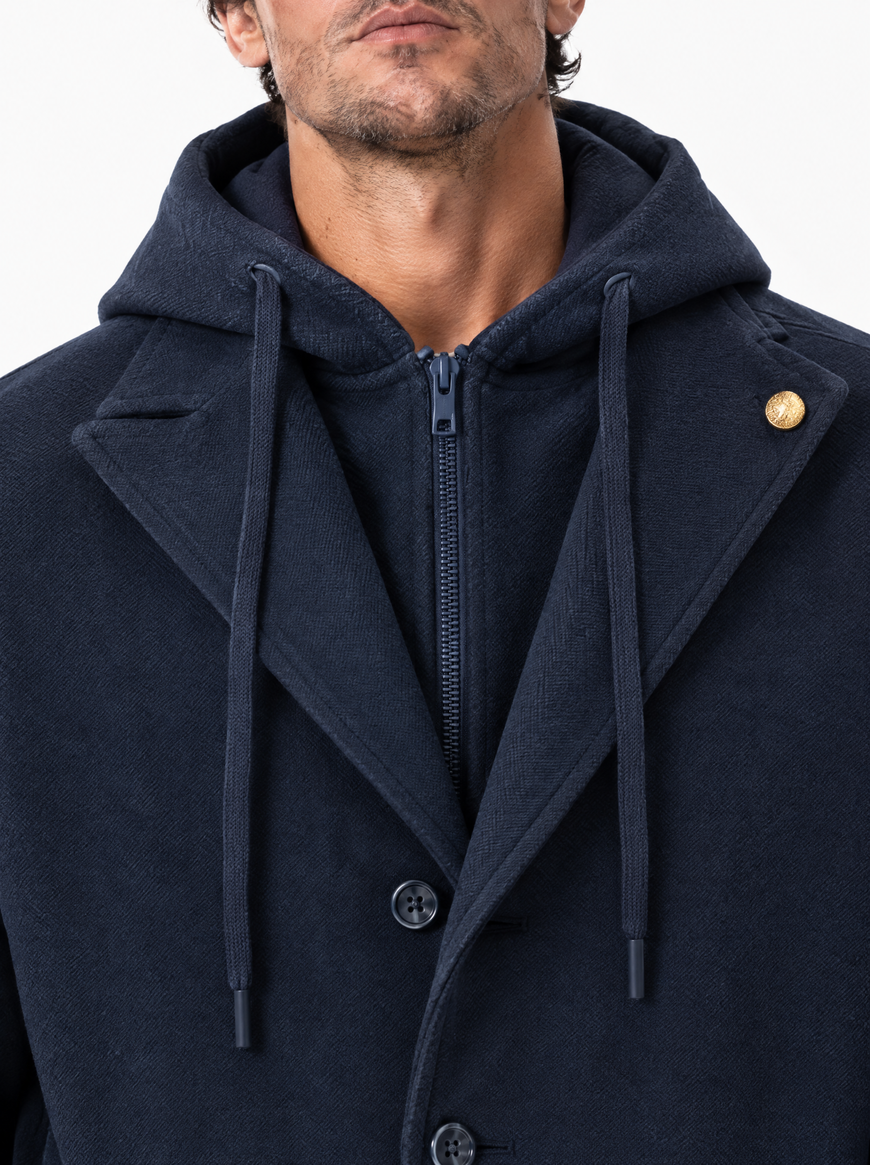 POLARIS Cappotto con pettorina blu
